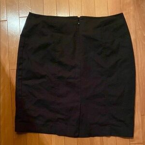 Black Knee-Length Pencil Skirt for Work